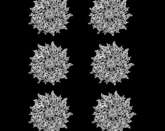 6 stks Zilver Hoge Kwaliteit Kristal Strass Versiering Strass Broche Pin Grote Clear Crystal Broche DIY Bruidsboeket Broche Stijl: A2