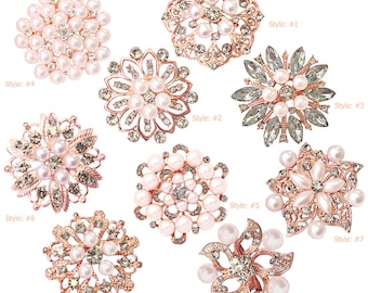 Rose gold brooches bulk Clearance