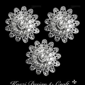 1 5 10 pcs Silver Gorgeous Luxury Sparkling Rhinestone Brooch, High Quality Pearl Crystal Brooch Wedding Embellishment Decoration, Style S8