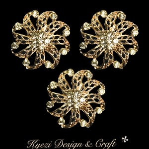1 5 10 pcs Gold Gorgeous Luxury Sparkling Rhinestone Brooch, High Quality Pearl Crystal Brooch Wedding Embellishment Decoration, Style G2