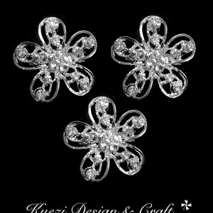 1 5 10 pcs Silver Gorgeous Luxury Sparkling Rhinestone Brooch, High Quality Pearl Crystal Brooch Wedding Embellishment Decoration, Style S1