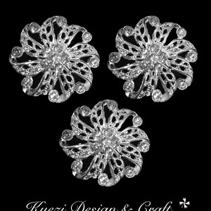 1 5 10 pcs Silver Gorgeous Luxury Sparkling Rhinestone Brooch, High Quality Pearl Crystal Brooch Wedding Embellishment Decoration, Style S2
