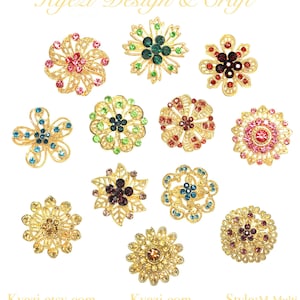 1 5 10 pcs Multi Color Gorgeous Luxury Sparkling Rhinestone Brooch, High Quality Crystal Brooch Wedding Embellishment Decoration