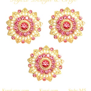 1 5 10 pcs Multi Color Gorgeous Luxury Sparkling Rhinestone Brooch, High Quality Crystal Brooch Wedding Embellishment Decoration, Style M5