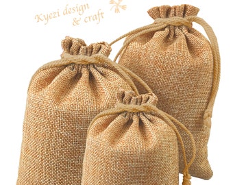 50/100pcs Burlap Linen Drawstring Pouch Wedding Party Favor Gift Candy Bags 50/100pcs Burlap Linen Drawstring Pouch Wedding Party Favor Gift Candy Bags