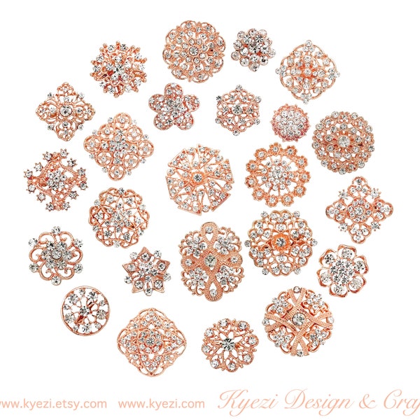 Rose Gold Bouquet - Etsy