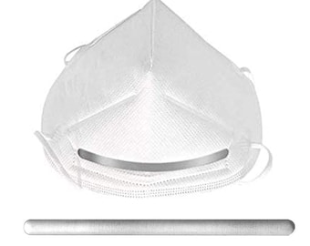 Aluminum Face Mask Nose Wire 100 300 500 1000pcs Nose Wire Strip Strong Hot Melt Adhesive for Face Masks Nose Wire Tape Nose Bridge Sticker