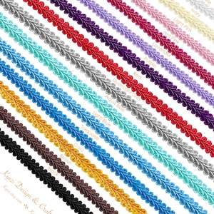 1/2 inch Gimp Trim, Gimp Braided Trim, Gimp Cord, Braided Cord, Gimp Braid Trimming for Dresses Curtains Furniture