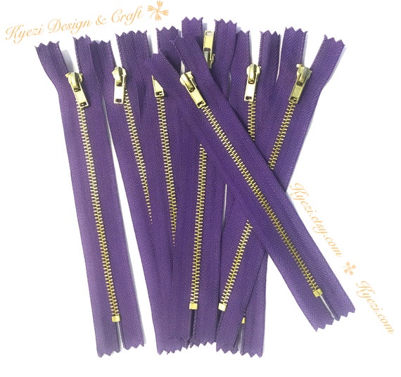 Brass Metal Teeth Zippers US SELLER Fast Shipping 3 5 10 pcs 16 inch Mixed colors Tape