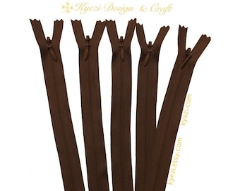 5 10 15 stuks 16 inch bruine onzichtbare ritsen