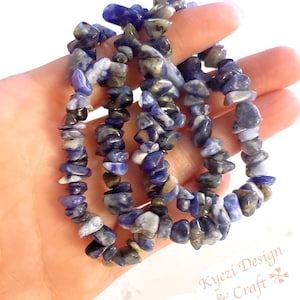 1 3 5 10 pcs Sodalite Stretch String Bracelet Chakras Stone Jewelry Bracelets
