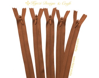 5 10 15 stuks 9 inch bruine onzichtbare ritsen