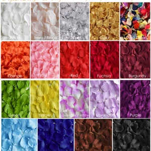 Seidenrosenblätter, künstliche Rosenblätter, Hochzeit Mix & Match Rosenblätter, künstliche Rosenblätter, Gangläufer, Blumenmädchen werfen, Rosenblätter