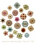 24 pc Assorted Multi Color Rhinestone Crystal Brooches Wedding Bouquet Cake DIY Decoration - U.S. Seller FAST SHIPPING 