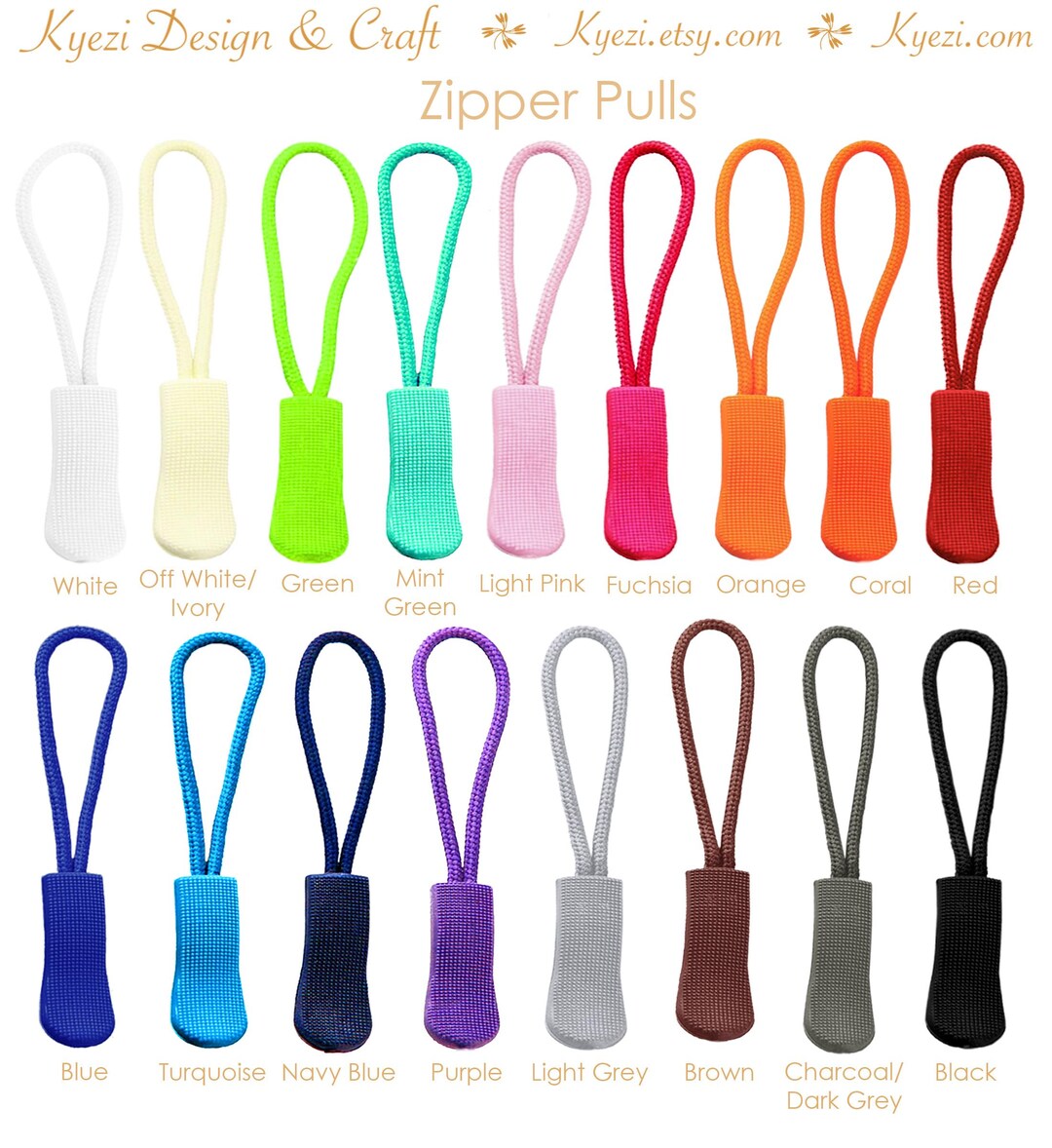 Robuste Reißverschluss-Zipper – TPU-Griff & Nylonschnur Für Rucksäcke, Koffer & Sporttaschen