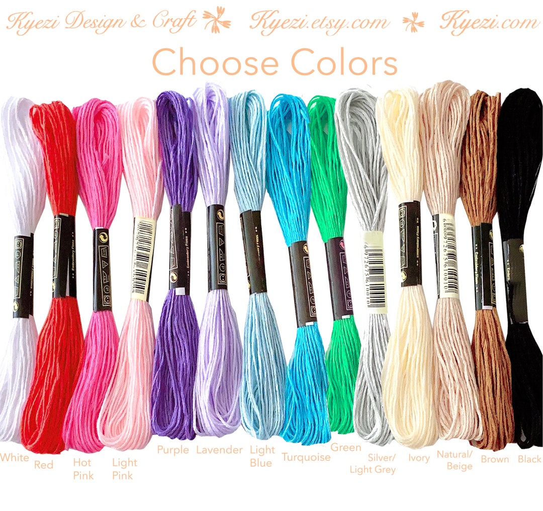 Choose Color Embroidery Thread Floss 1 5 10 30 50 100pcs Cross Stitch ...