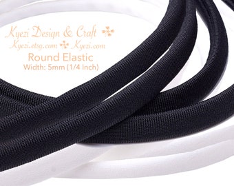 Atwood Rope MFG 1/4" Elastic Cord – 65ft / 21.6 Yards, White, Polyester, Made In USA