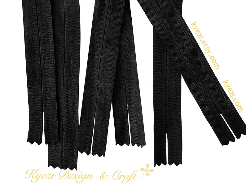Black Navy Light Grey White Off White Beige Natural 20 30 50pcs 18 inch Invisible Zippers