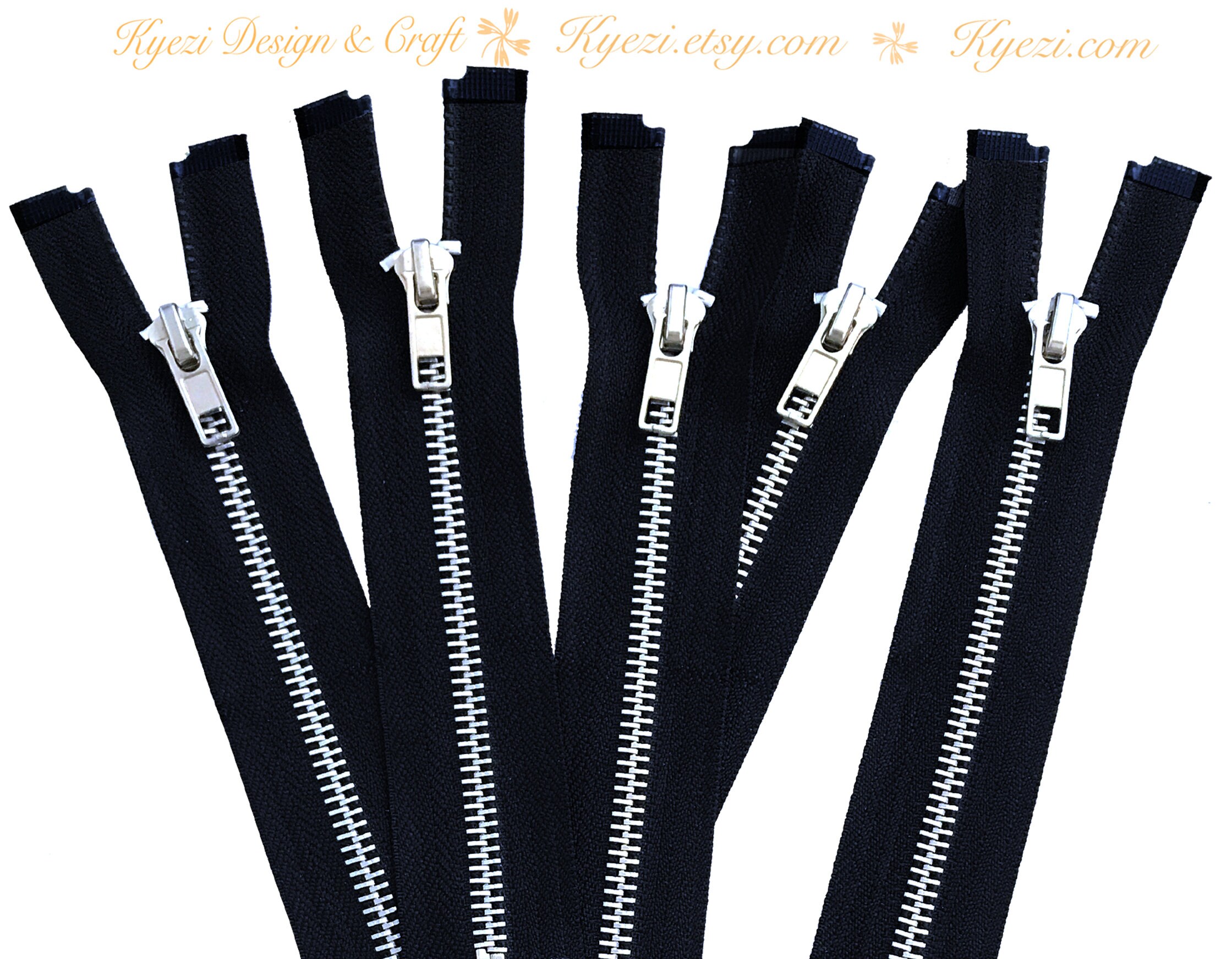 Zipper Repair Kit - #8 Heavy Duty YKK Vislon Jacket Zipper Sliders with  Snapcap Stoppers Included - Choose Your Quantity - Made in The United  States