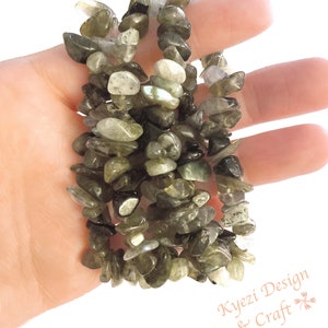 1 3 5 10 pcs Labradorite Chip Bracelet Chakras Stone Jewelry Bracelets