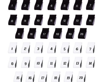 100 pack of size L clothing labels WHITE sew in woven tags FREE POST AU 100 pack of size L clothing labels WHITE sew in woven tags FREE POST AU