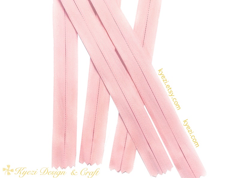 5 10 15 Pcs 9 Inch Light Pink Invisible Zippers - Etsy