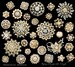 32 pcs Assorted Gold Crystal Color High Quality Crystal Brooch Rhinestone Brooch Pin Wedding Bouquet Cake DIY Kit Invitation Decoration 