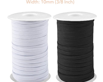200 Yards Flat Elastic Band 3/5/6mm Stretch Rubber Strap Cord DIY Sewing Making 