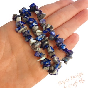 1 3 5 10 pcs Lapis Lazuli Chip Bracelet Bracelet Chakras Stone Jewelry Bracelets