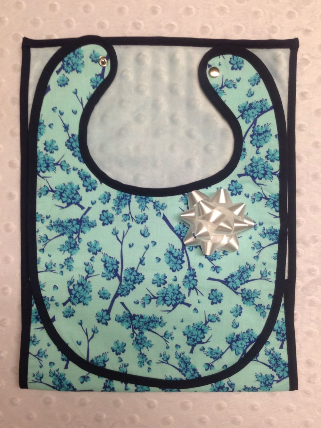 Blue - Handmade Cotton Baby Bib 08