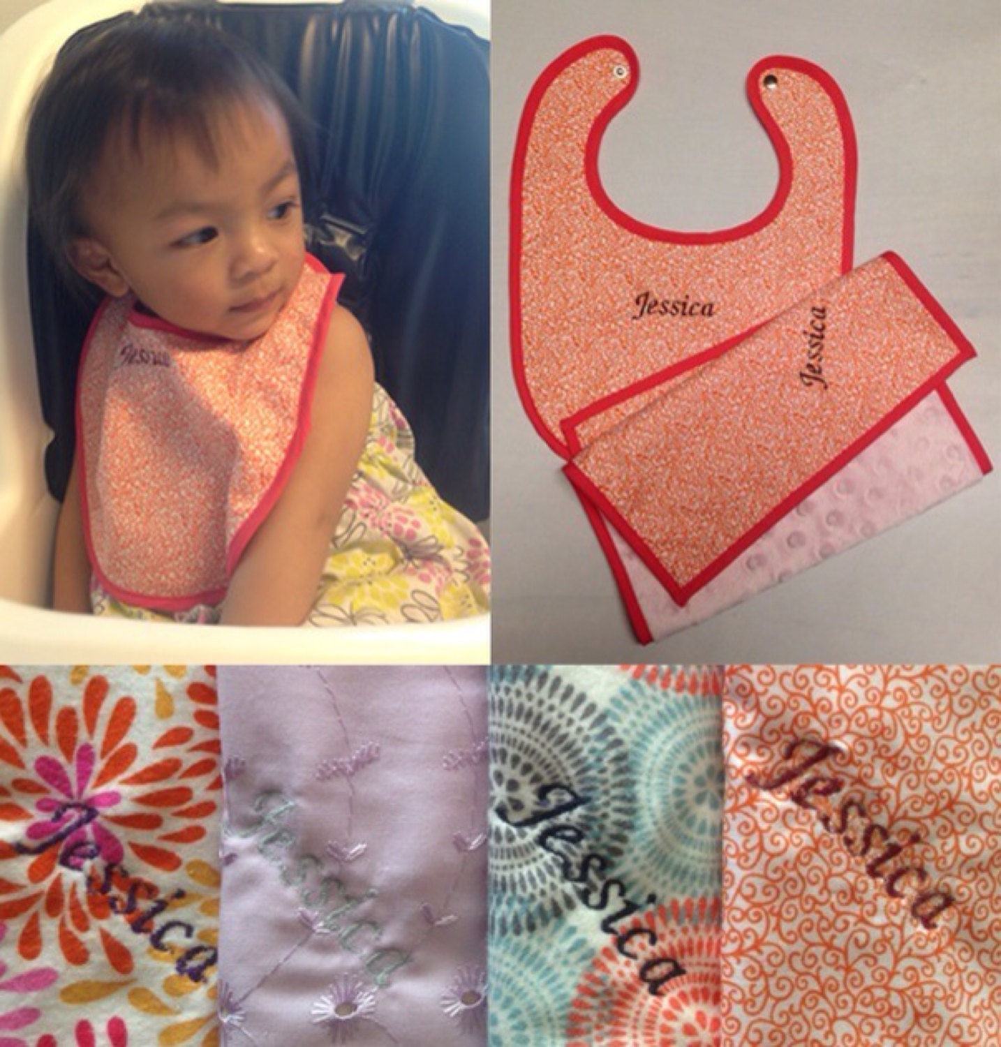 Baby Threads Celine & Tom Bib main image 0