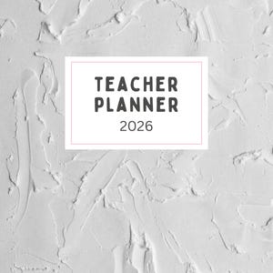 Teacher Planner 2026,Printable Digital PDF , Lesson Plan Organizer, Classroom Planner for Teachers