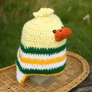 Duck Baby/Toddler Beanie with Earflaps image 3