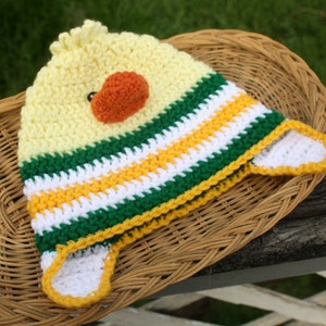 Duck Baby/Toddler Beanie with Earflaps image 5