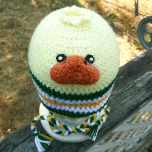 Gorro de pato con orejeras para adultos y niños