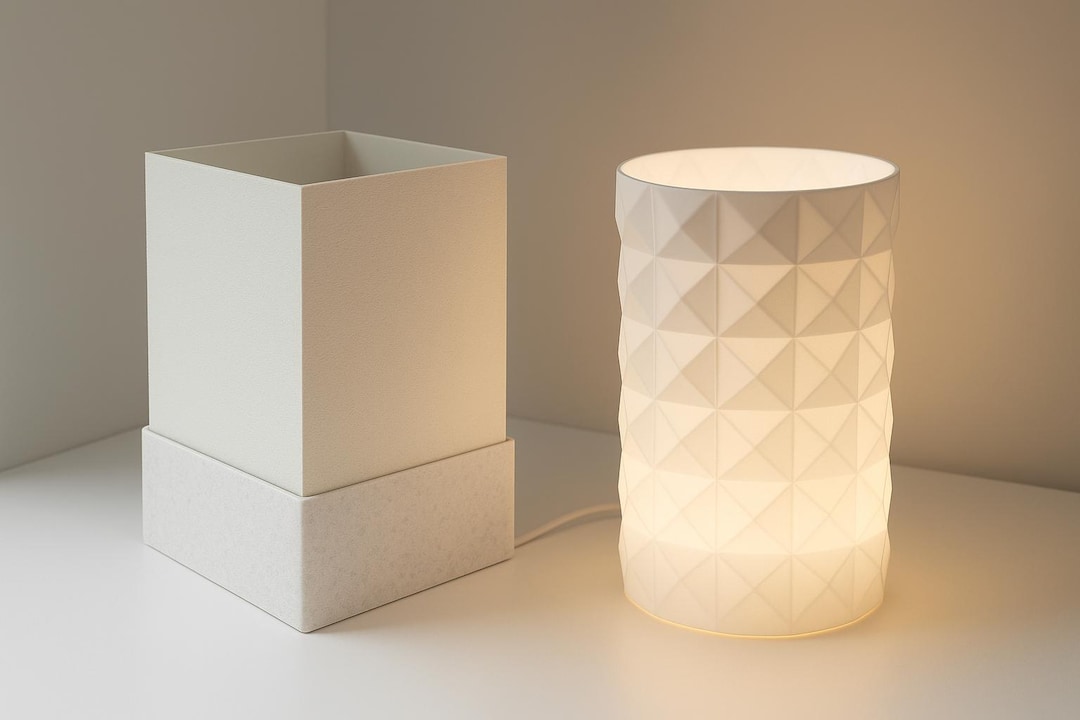 STL Files – 2 Modern LED Lamp Designs for Bambu Lab Light Puck | 3D ...