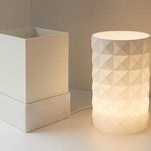 STL Files – 2 Modern LED Lamp Designs for Bambu Lab Light Puck | 3D Printable | Commercial Use License Included