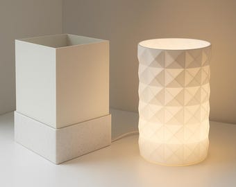 STL Files – 2 Modern LED Lamp Designs for Bambu Lab Light Puck | 3D Printable | Commercial Use License Included