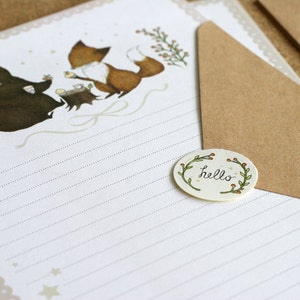 A5 Woodland Letter Writing Set - Best Friends Forever and Ever | Stationery Set | Letter Paper | Letter Kit | Writing Supplies