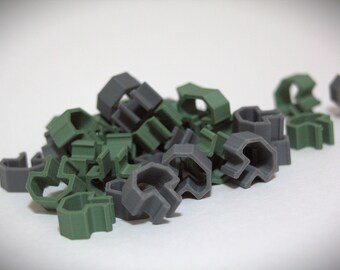 Cable Management Clips for 15 Series & 8020 Aluminum Extrusions | RouteClip | 15 Pack