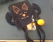 Halloween Trick Or Treat Children Cute Bat Tote Bag
