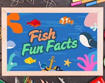 Dive into Learning with Fun Fish Facts for Kids! Educational Digital Download