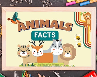 Fun Learning | Interactive Animal Facts Slideshow for Children | Educational Digital Product