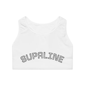 Printed Sports Bra: Moisture-Wicking Polyester Spandex Gym Top