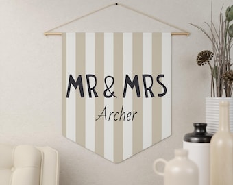 Personalized Wedding Pennant Banner: Custom Reception Decor
