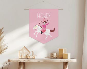Western Cowgirl Nursery Banner: Rodeo Kids Room Decor