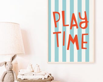Playtime Kids Print – Modern Nursery Decor (Digital Download)