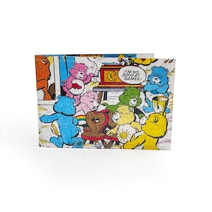 PORTE-CARTES OYSTER | Page de bande dessinée recyclée vintage des années 80 en pvc - Portefeuille rétro, voyage, métro, train, métro, carte de bus
