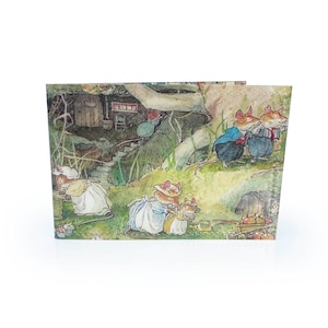 PORTA-CARTÃO DE VIAGEM | Página de livro infantil vintage reciclada em pvc - camundongos, silvas, ostras, metrô, trem, ônibus, carteira de viagem,