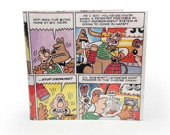 WALLET | Upcycled Wallace and Gromit Vintage Comic Book Page in PVC, British Nostalgia, Gift idea, Children's book